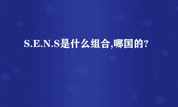 S.E.N.S是什么组合,哪国的?
