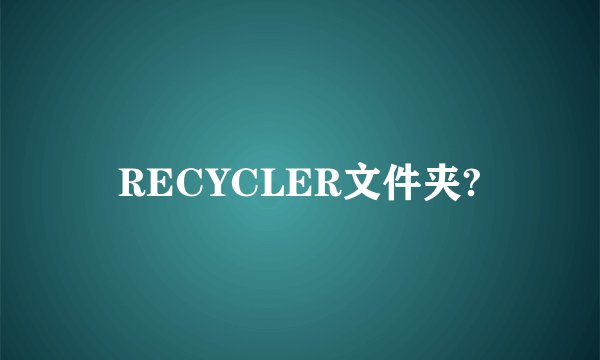 RECYCLER文件夹?