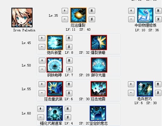 艾尔之光 雷霆战将PK点 来一张新的技能书图 或者大概说一下 哪些要点哪些不点