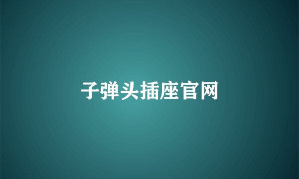 子弹头插座官网