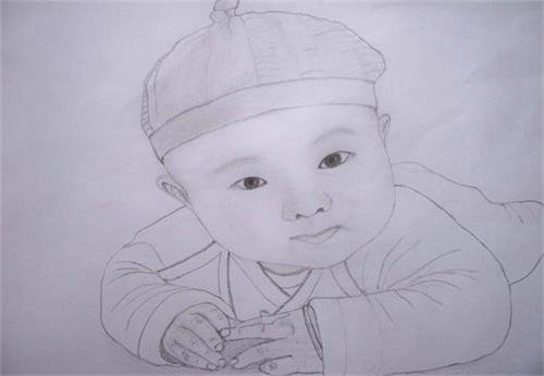 素描画简单好看易画的人物