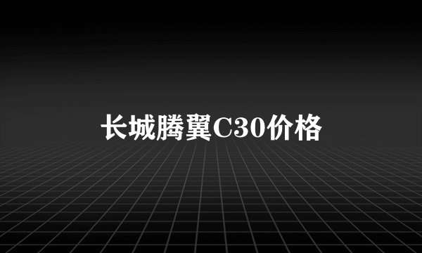 长城腾翼C30价格