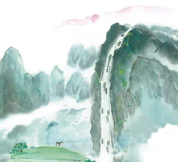 日照香炉生紫烟遥看瀑布挂前川飞流直下三千尺疑是银河落九天的意思