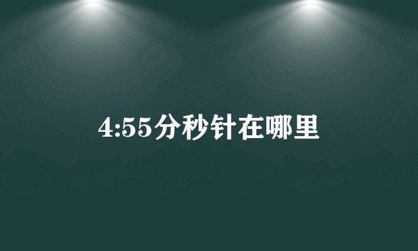 4:55分秒针在哪里