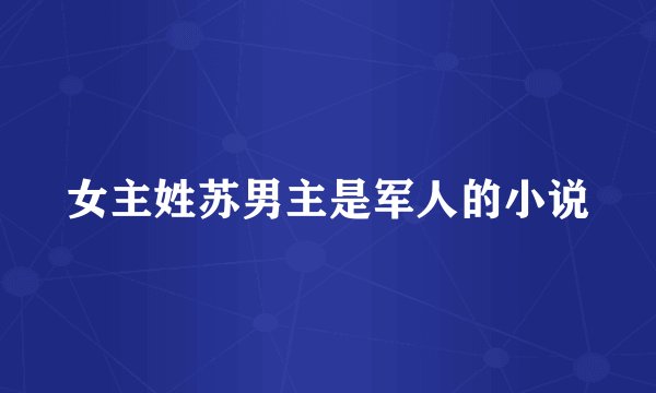 女主姓苏男主是军人的小说