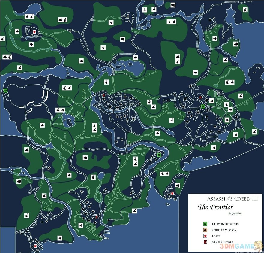 刺客信条3 康科德总共有什么猎物啊？