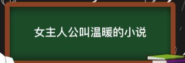 女主人公叫温暖的小说