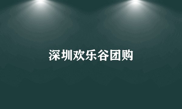 深圳欢乐谷团购