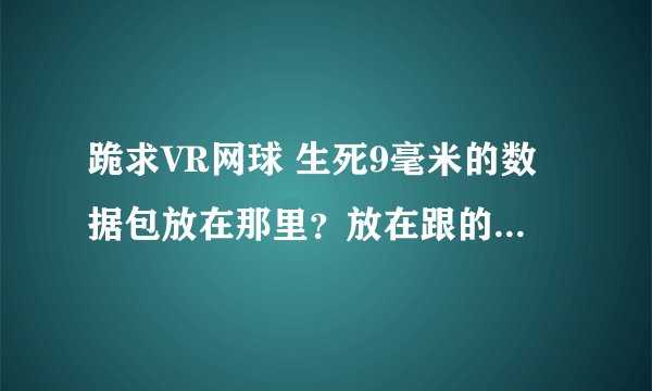 跪求VR网球 生死9毫米的数据包放在那里？放在跟的目录和gameloft也试过，打开游戏也要我下载数据包。