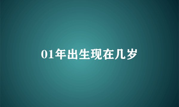 01年出生现在几岁