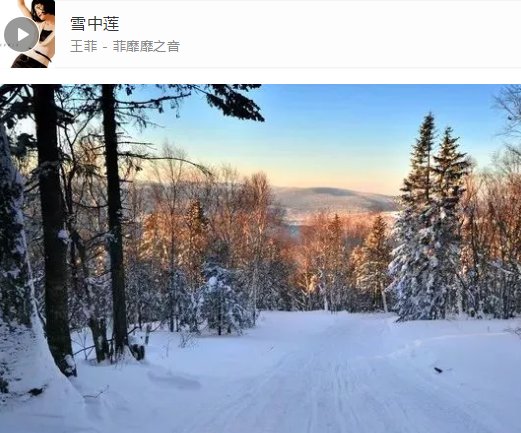 关于雪的歌曲？