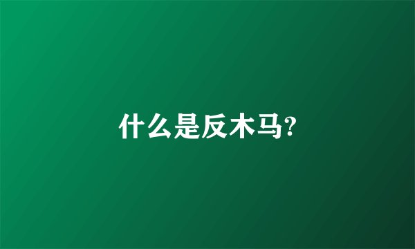 什么是反木马?