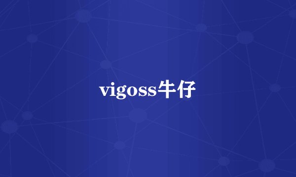 vigoss牛仔