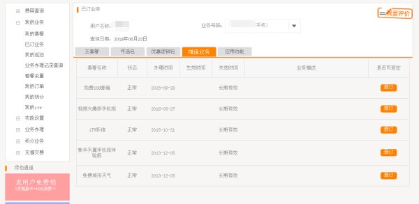 怎么查看自己手机已开通的服务?