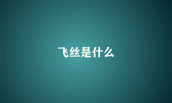 飞丝是什么