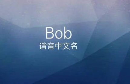 bob的中文名字是什么