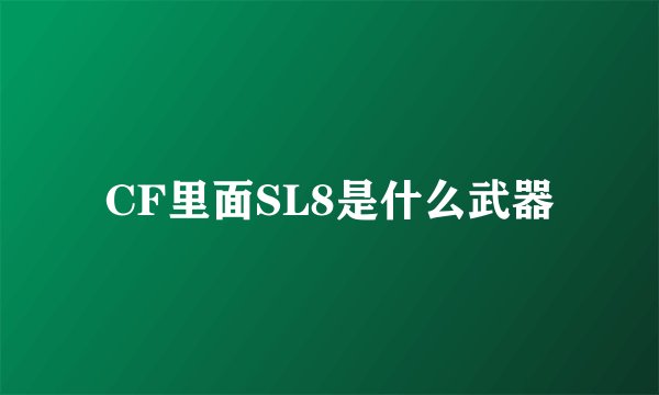 CF里面SL8是什么武器