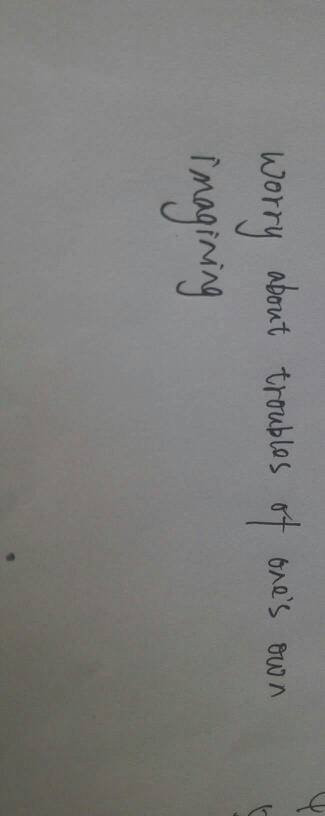 庸人自扰的中文翻译