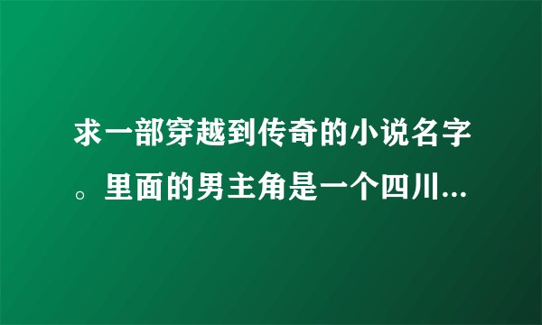 求一部穿越到传奇的小说名字。里面的男主角是一个四川人，有一个外号叫天棒。