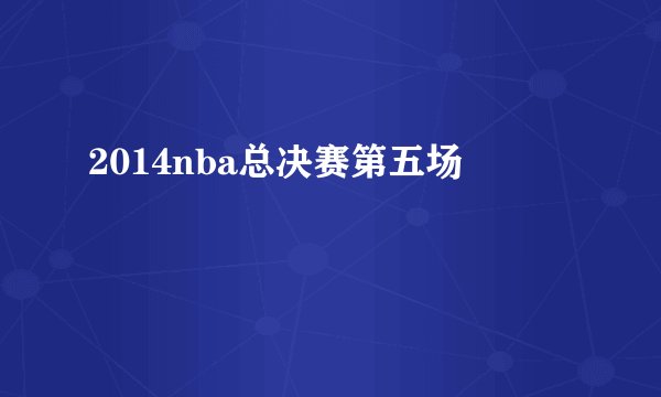 2014nba总决赛第五场