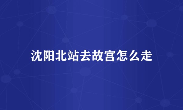 沈阳北站去故宫怎么走