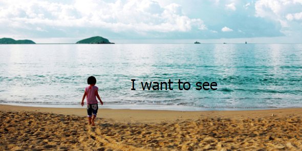 我想看看英语怎么说