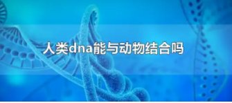 人类dna能与动物结合吗？