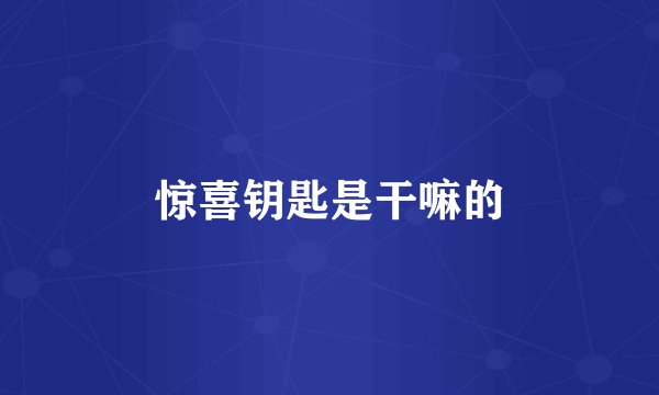 惊喜钥匙是干嘛的