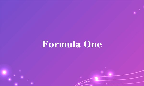 Formula One