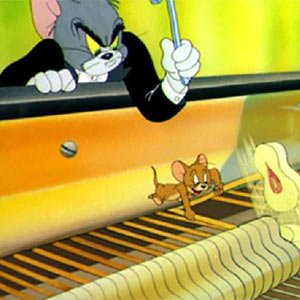 钢琴游戏的猫和老鼠钢琴追逐
