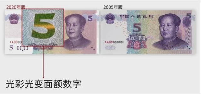 新五元纸币发行，和老版有什么区别呢？