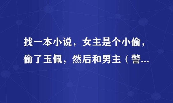 找一本小说，女主是个小偷，偷了玉佩，然后和男主（警察）一起穿到古