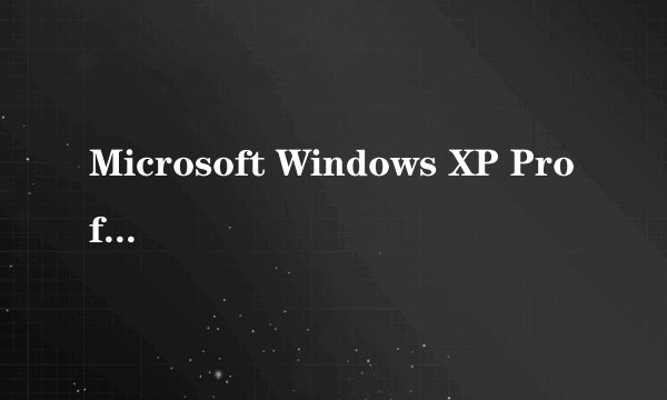 Microsoft Windows XP Professional 版本 2002 Service Pack 3 是什么意思谁能给完全的解释下？