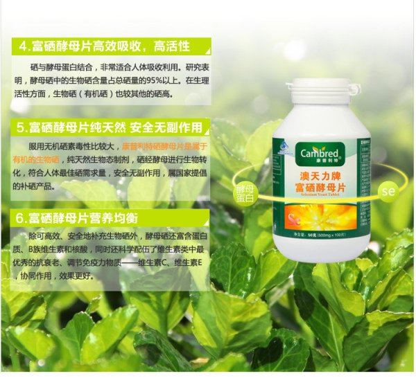 康普利特富硒酵母片的介绍