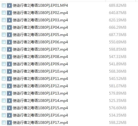 求使徒行者2 粤语全集 百度云 谢谢 ！！！