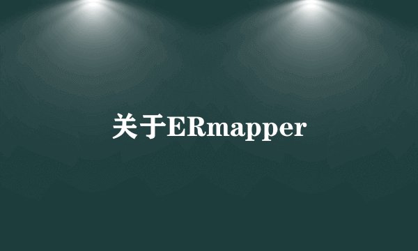 关于ERmapper