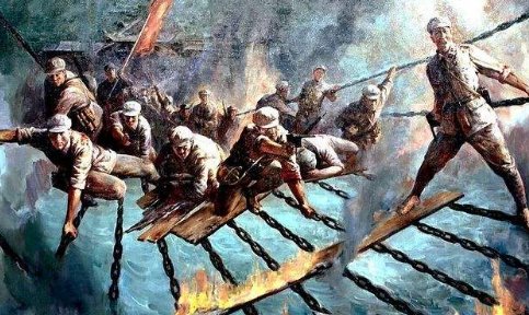 大度桥横铁索寒表现了红军长征途中的哪些壮举?