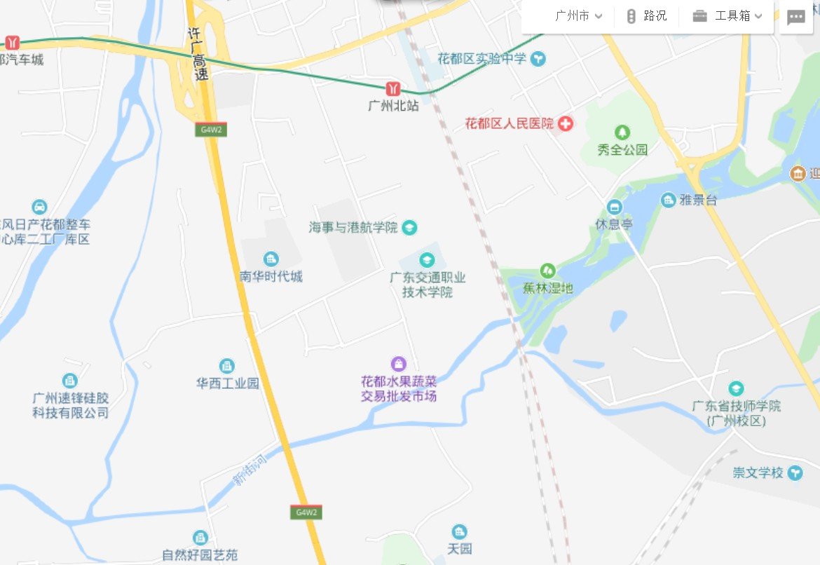 广东交通职业技术学院北校区地图