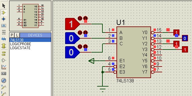 这个图片是用proteus做的 我想问 那个1和0的那个框框是如何做出来的 我为什么弄不出来那样的