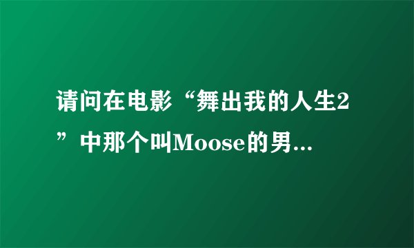 请问在电影“舞出我的人生2”中那个叫Moose的男生叫什么名字啊··