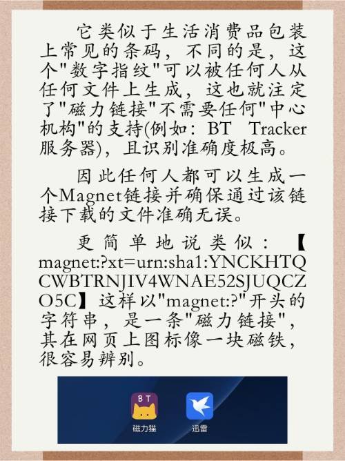 迅雷磁力链接是什么？