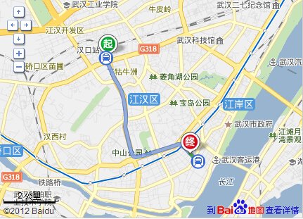 汉口火车站到江汉步行街的路线？