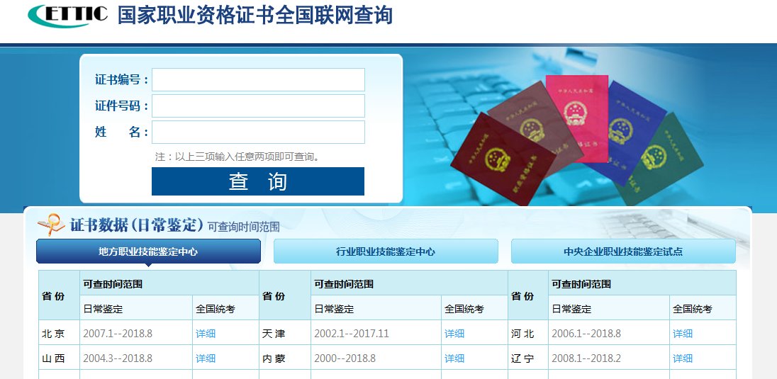 国家职业资格证书网上怎么查？