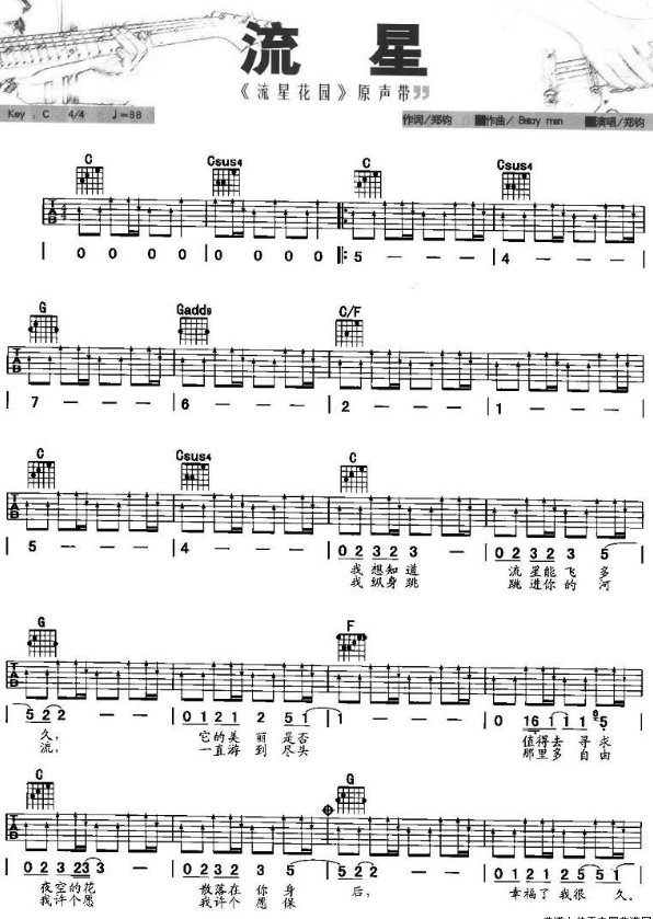 《我想知道流星能飞多久》这歌唱是那首歌的？