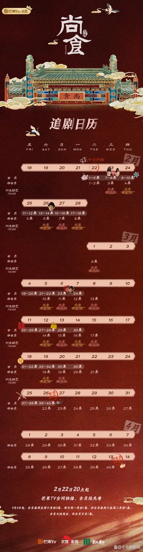 尚食电视剧更新日历