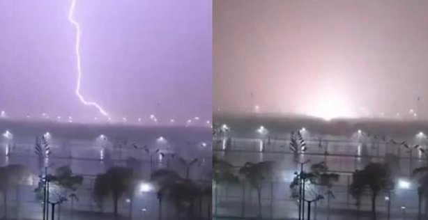 上海暴雨黑夜中巨大闪电击地，此次恶劣天气是如何形成的？