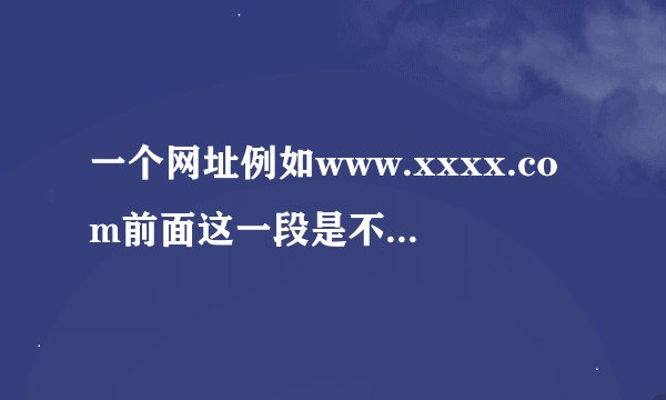 一个网址例如www.xxxx.com前面这一段是不是只有持有者能用，别人不可随便用，要有服务器吗