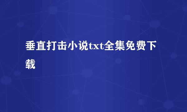 垂直打击小说txt全集免费下载