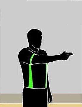 篮球比赛双方犯规的裁判手势什么？