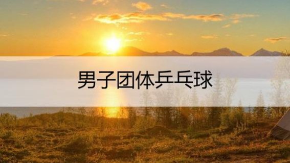 乒乓团体赛如何排